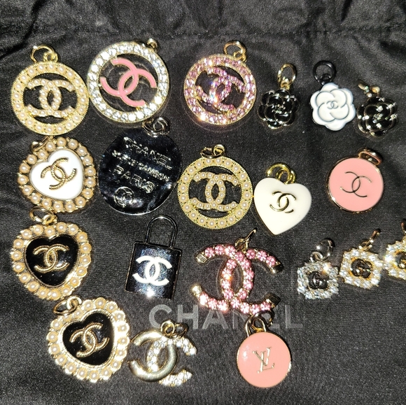 various Jewelry - Authentic Stamped Upcycled Charms and Zipper Pulls For Jewlery Projects